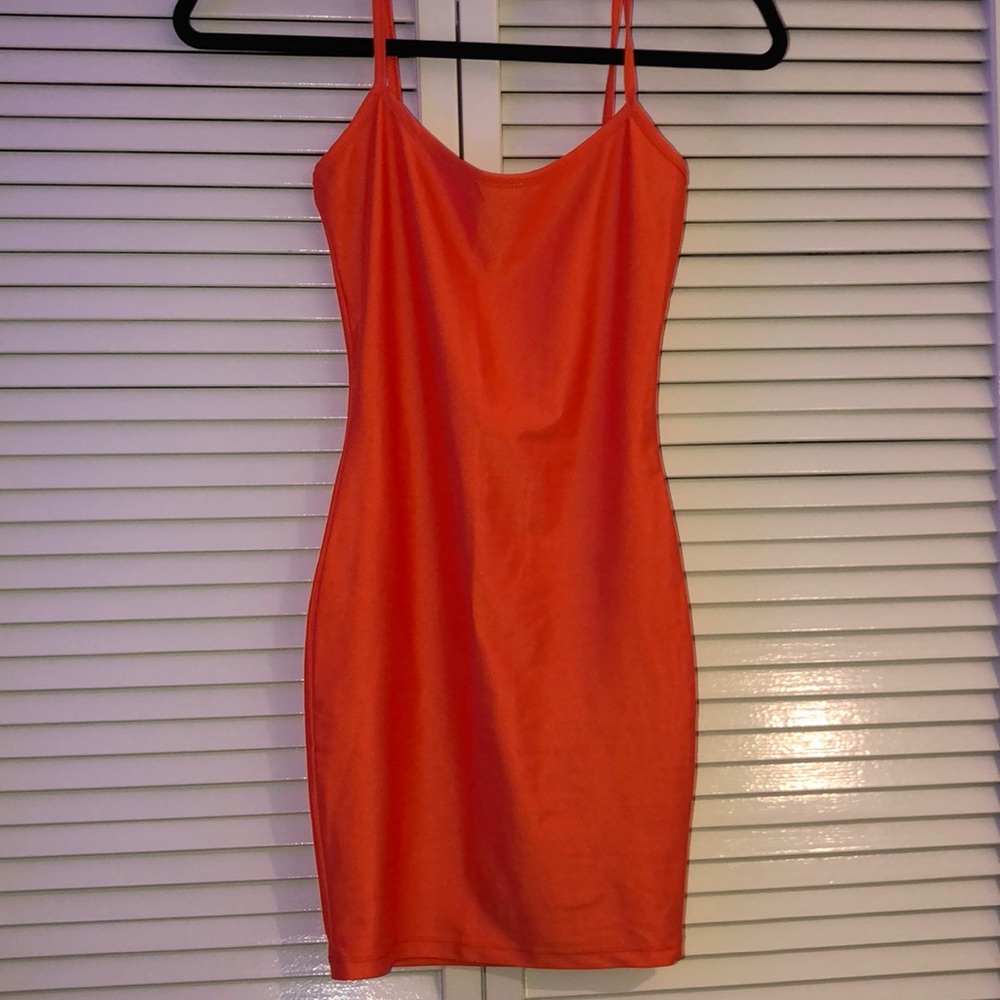 Orange Bodycon Dress